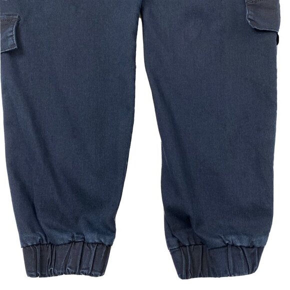 VIP Cargo Jogger Pants Jr size 11/30 PullOn Elastic Waistband Ankle Stretch Blue - Picture 7 of 9